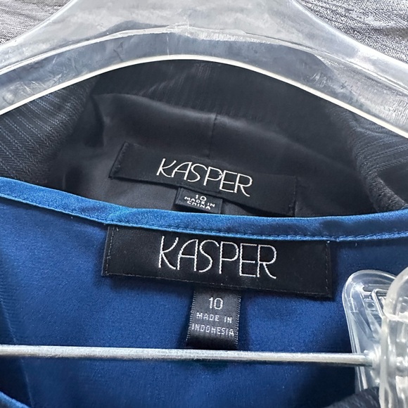 Kasper women’s Navy Pinstripe Suit - Picture 6 of 7